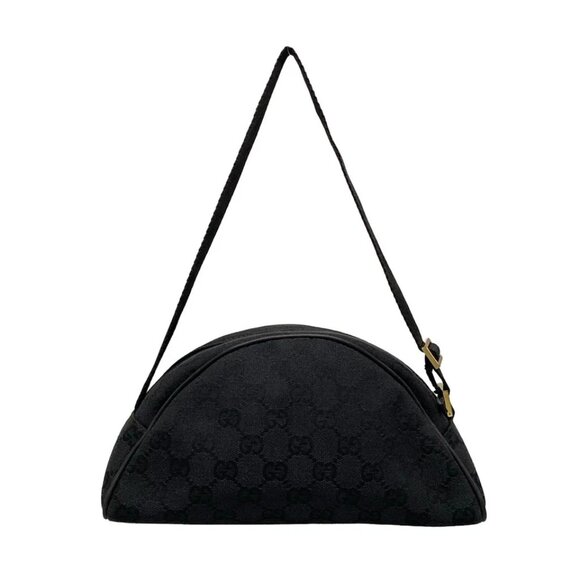 GUCCI GG Black Jacquard Leather - Shoulder Bag 256-081125 - Picture 2 of 10